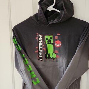 Minecraft Creeper Kids Hoodie - Black and Green